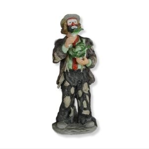 Eating Cabbage - Emmett Kelly Jr Flambo 10in Figurine